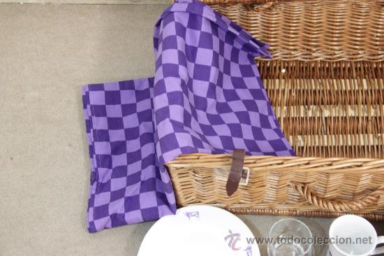Vintage: Cesta de picknick. - Foto 6