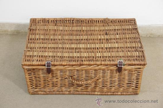 Vintage: Cesta de picknick. - Foto 8