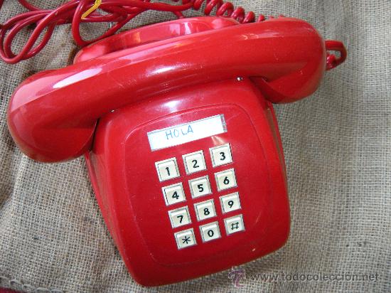 Vintage: TEL&Eacute;FONO ROJO DIGITAL. A&Ntilde;OS 70 - Foto 1