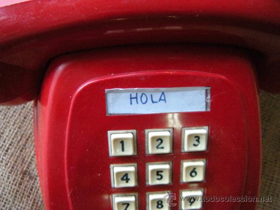 Vintage: TEL&Eacute;FONO ROJO DIGITAL. A&Ntilde;OS 70 - Foto 2