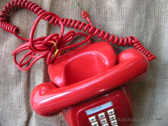 Vintage: TEL&Eacute;FONO ROJO DIGITAL. A&Ntilde;OS 70 - Foto 3
