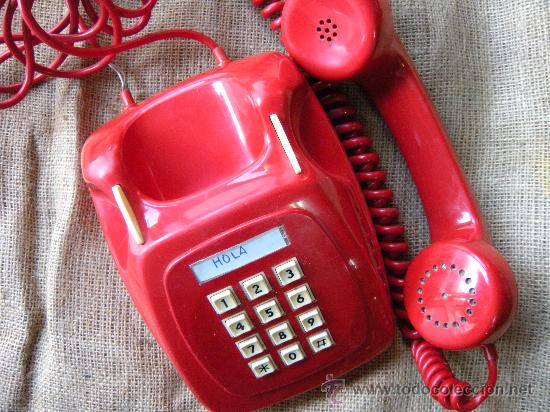 Vintage: TEL&Eacute;FONO ROJO DIGITAL. A&Ntilde;OS 70 - Foto 8