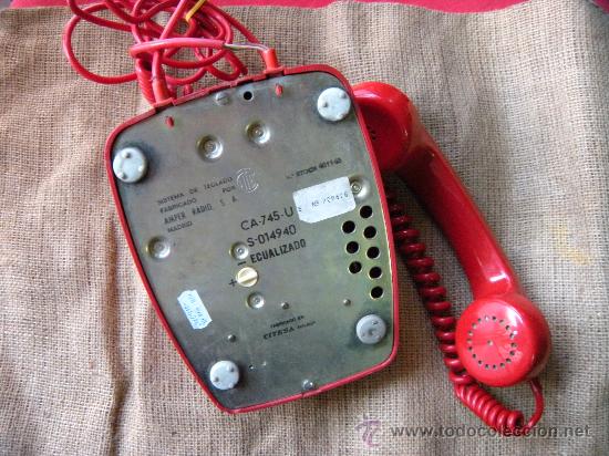 Vintage: TEL&Eacute;FONO ROJO DIGITAL. A&Ntilde;OS 70 - Foto 7