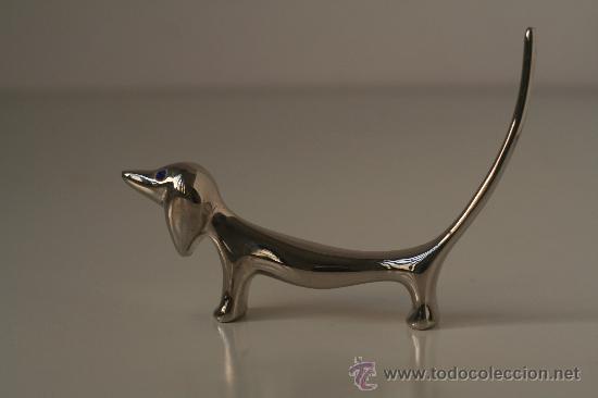 Vintage: Anillero metalico forma perro. - Foto 2