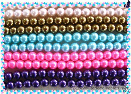 Vintage: LOTE DE 100 PERLAS DE CRISTAL - 6MM - Foto 1