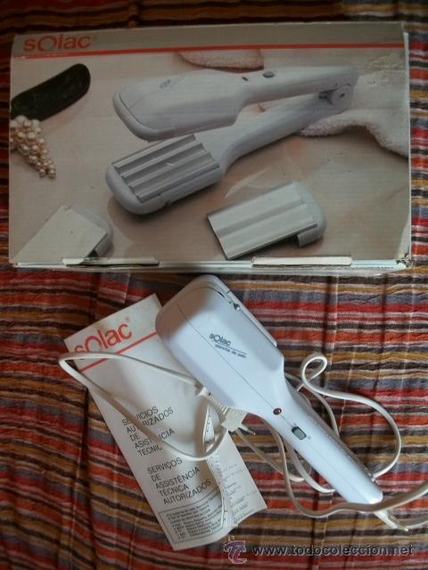 Plancha de pelo solac años 80 funciona perfecta - Sold through Direct Sale  - 25620644