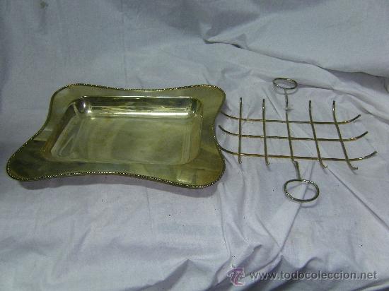 Vintage: BANDEJA DE MESA PLATEADA