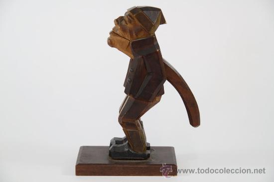 Vintage: Cascanueces tallado en madera. 1950 - Foto 3