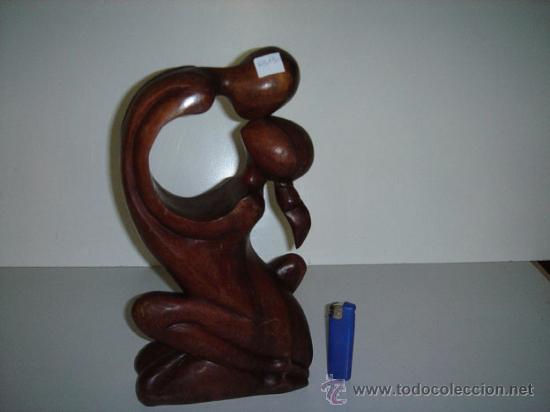 Vintage: Escultura de madera de ambero. - Foto 2