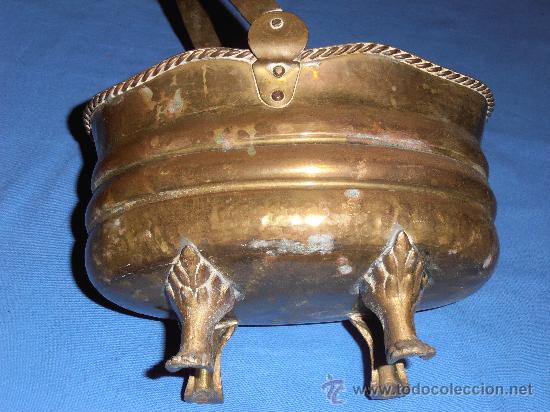 Vintage: MACETERO, CENTRO DE MESA DE BRONCE - Foto 4