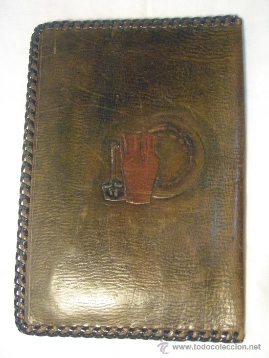 Vintage: CARTERA REPUJADA DE PIEL DE LOS A&Ntilde;OS 60 - Foto 5