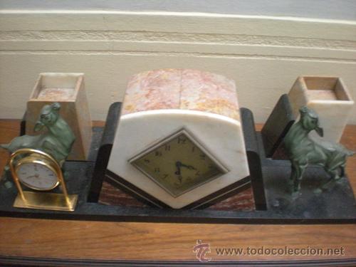 Vintage: RELOJ SOBREMESA MARMOL ONIX - Foto 1