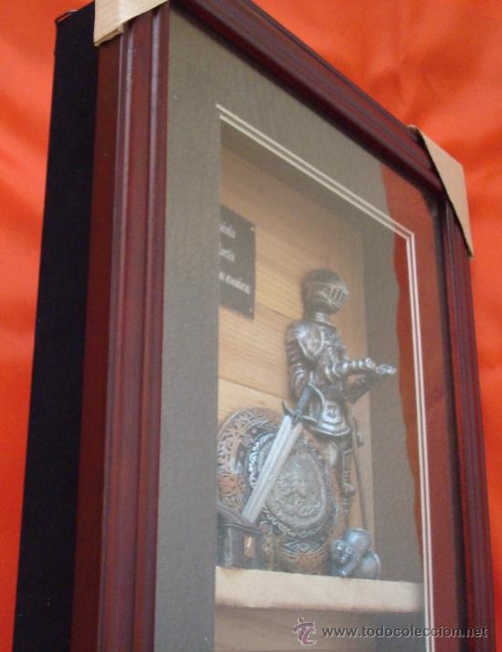 Vintage: Cuadro de tem&aacute;tica caballeresca medieval en 3D o relieve - Foto 3
