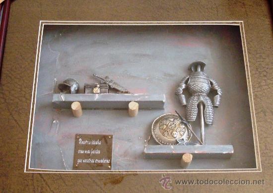 Vintage: Cuadro de tem&aacute;tica caballeresca medieval en 3D o relieve - Foto 5
