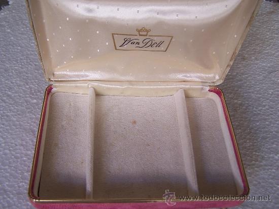 Vintage: Joyero de laton y tela - Foto 2