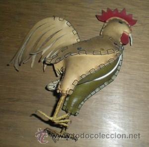 Vintage: GALLO HECHO EN PIEL - Foto 2