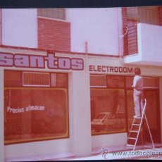 Vintage: ELECTRODEMESTICOS SANTOS .BADAJOZ. FOTO COLOR AÑOS 60-70.12.5X9. Lote 30894628