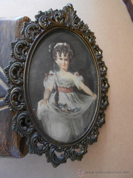 Vintage: cuadro camafeo con cristal---env&iacute;o 4.5&euro;--- - Foto 1