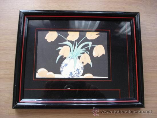 Vintage: CUADRO CON LAMINA - 27 X 20,8 CMS. - Foto 1