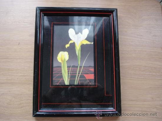 Vintage: CUADRO CON LAMINA - 27 X 20,8 CMS. - Foto 1