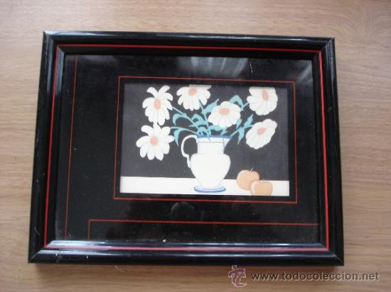 Vintage: CUADRO CON LAMINA - 27 X 20,8 CMS. - Foto 1