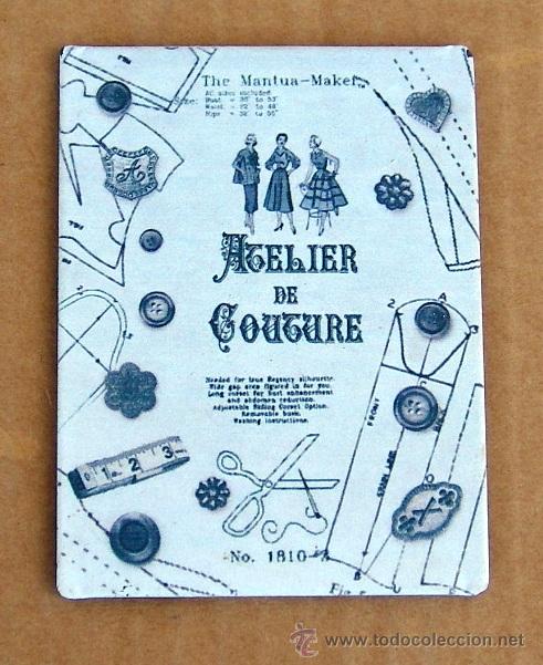 Vintage: cartel de chapa atelier de gougure, labores de modista ,, chap365