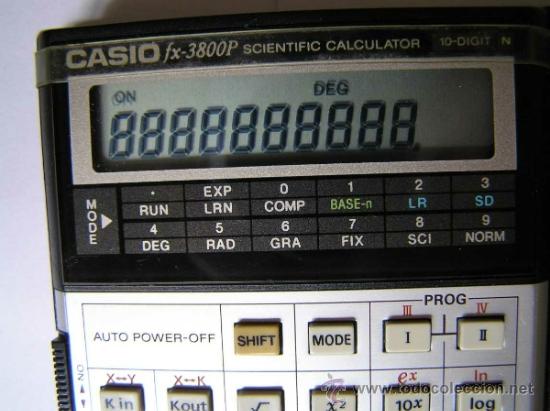 Vintage: CALCULADORA CASIO fx-3800P SCIENTIFIC CALCULATOR 10-DIGIT N CIENTIFICA PROGRAMABLE. - Foto 5