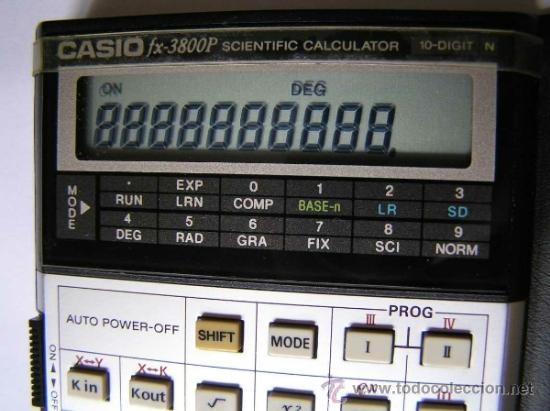 Vintage: CALCULADORA CASIO fx-3800P SCIENTIFIC CALCULATOR 10-DIGIT N CIENTIFICA PROGRAMABLE. - Foto 6