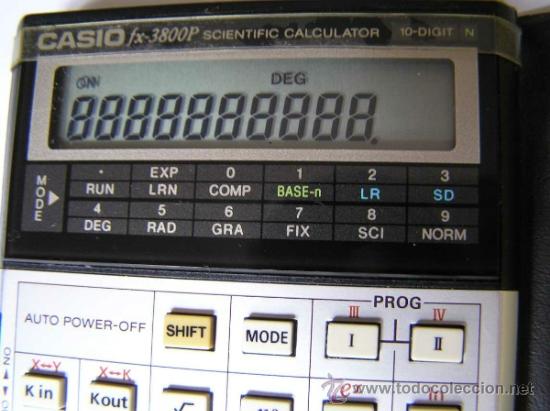 Vintage: CALCULADORA CASIO fx-3800P SCIENTIFIC CALCULATOR 10-DIGIT N CIENTIFICA PROGRAMABLE. - Foto 9