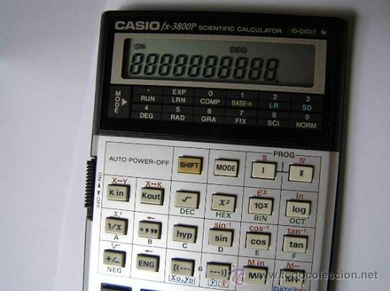 Vintage: CALCULADORA CASIO fx-3800P SCIENTIFIC CALCULATOR 10-DIGIT N CIENTIFICA PROGRAMABLE. - Foto 21