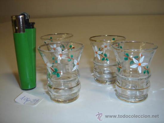 Vintage: 4 vasitos de cristal - Foto 3