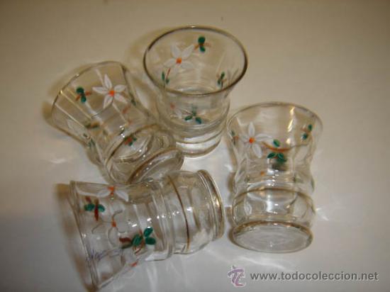 Vintage: 4 vasitos de cristal - Foto 2