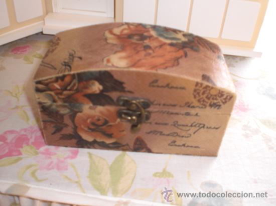 Vintage: PRECIOSA CAJA CON DECORACI&Oacute;N ROMANTICA