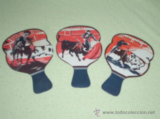 Vintage: ABANICOS  DE CARTON  PARA IR A LOS TOROS - Foto 1