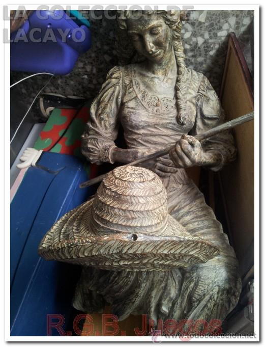 Vintage: ESCULTURA PASTORA DECORATIVA O COMO PATA DE MESA