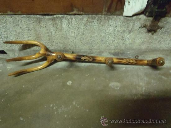 Vintage: PERCHERO DE UNA TORNADERA AGRICOLA 50 CM - Foto 1