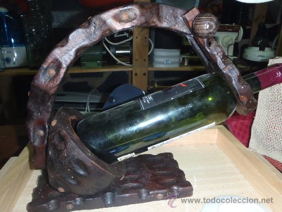 Vintage: BOTELLERO DE MADERA