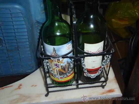 Vintage: BOTELLERO METALICO