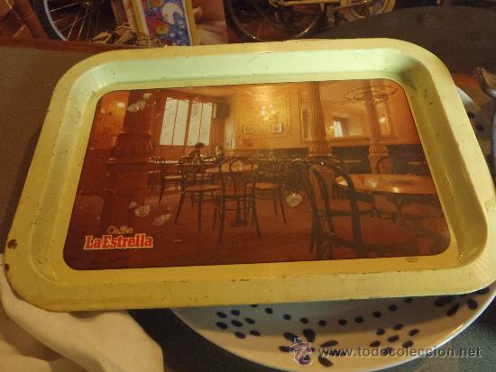 Vintage: BANDEJA DE CAFE LA ESTRELLA - Foto 1