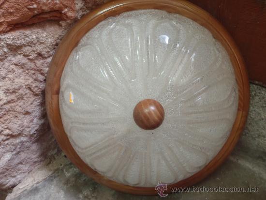 Vintage: LAMPARA PLAFON DE CRISTAL PRENSADO - Foto 1