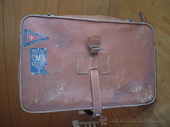 Vintage: maleta de piel - Foto 1