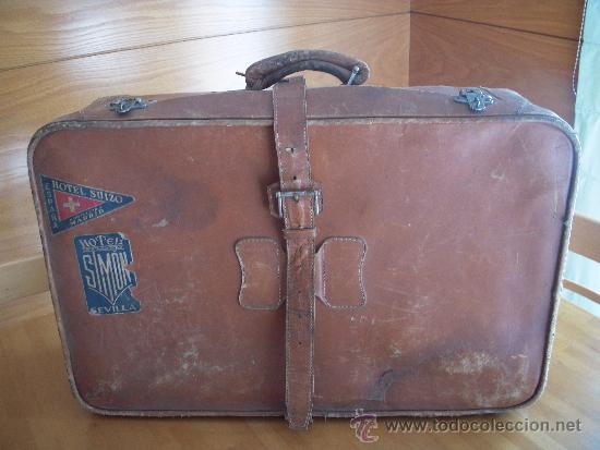 Vintage: maleta de piel - Foto 4