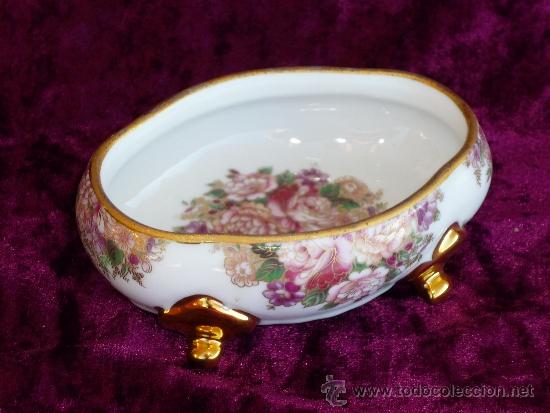 Vintage: RECIPIENTE PORCELANA LIMOGE SELLADA MEDIDAS ; 10,5X8. GASTOS DE ENVIO 8 &euro; PARA ESPA&Ntilde;A