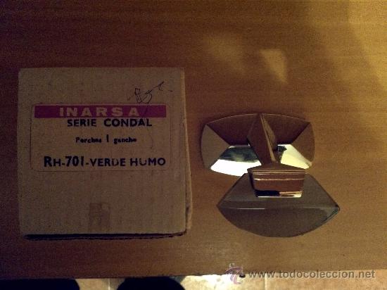 Vintage: PERCHA DE CRISTAL Y METAL - Foto 3