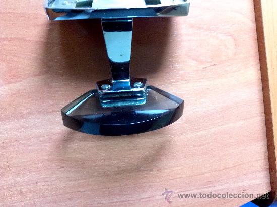 Vintage: PERCHA DE CRISTAL Y METAL - Foto 5