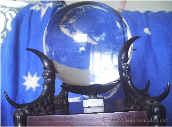 Vintage: BOLA DE ADIVINO FIGURA BRONCE - Foto 5