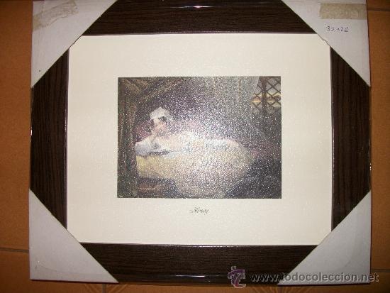 Vintage: CUADRO DUO - MUJERES TUMBADAS - MORNING AND NIGHT  - 30x36CM
