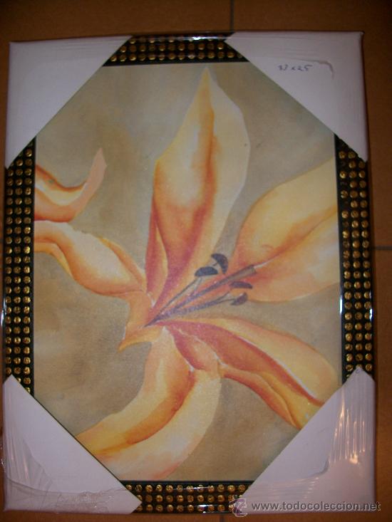 Vintage: CUADRO DUO - FLOR  - 33x25CM