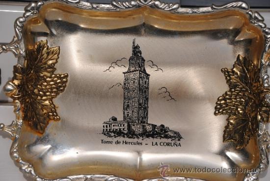 Vintage: BANDEJA METAL LA CORU&Ntilde;A - Foto 1