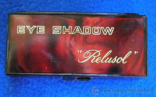 Vintage: ANTIGUA CAJA DE SOMBRAS DE OJOS SIN ESTRENAR MARCA RELUSOL DE PALMOLIVE D&Eacute;CADA 60-70 MAQUILLAJE
